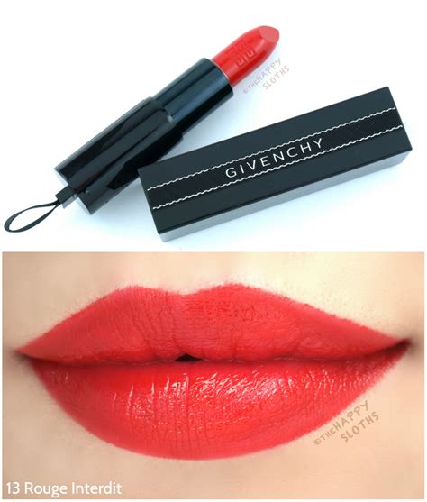 givenchy rouge interdit satin lipstick temtalia|givenchy universal black lipstick.